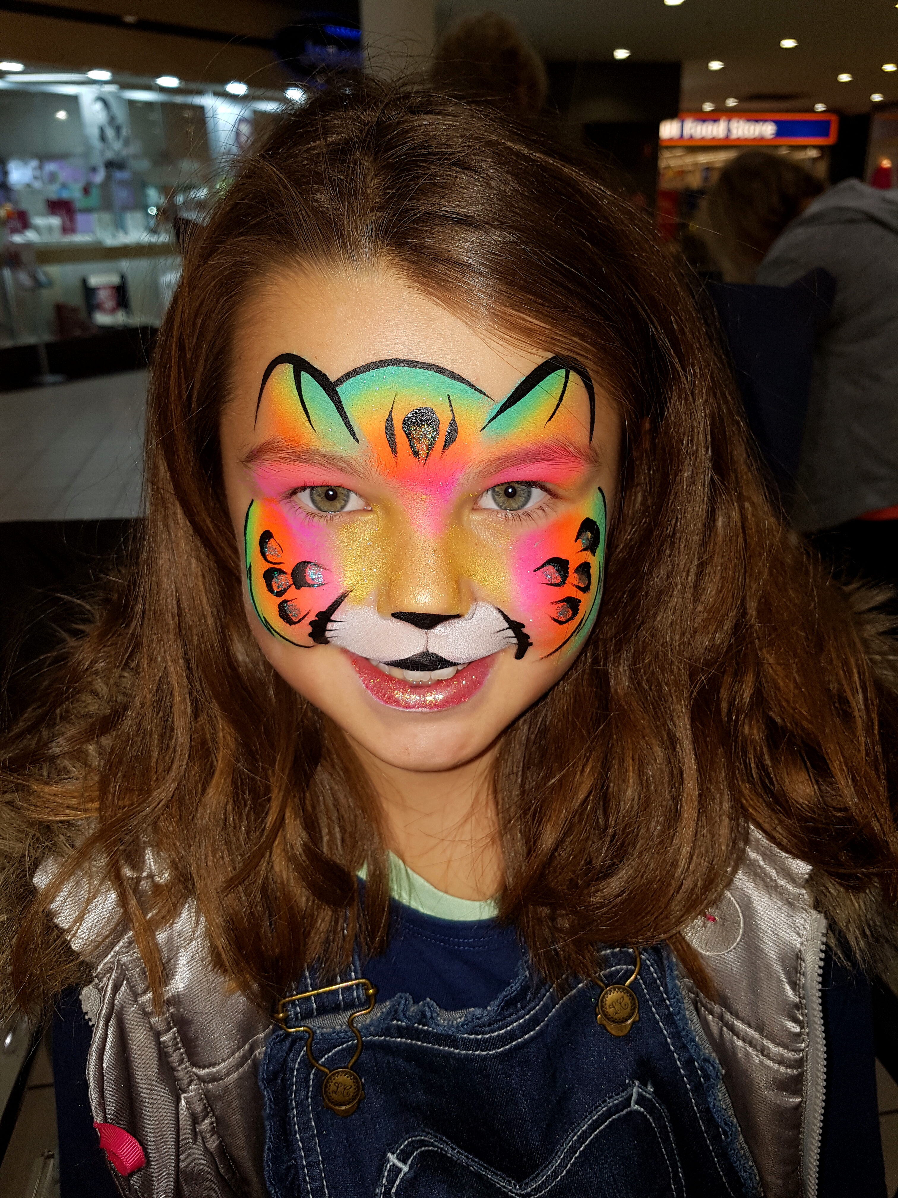 kids leopard face paint